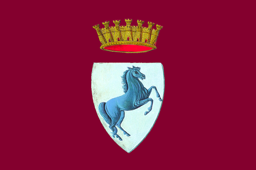 Bandiera da bastone Comune di Arezzo 50x75cm 