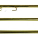 Asta per gonfalone in ottone lucido cm.250