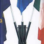 Porta bandiera 3 posti