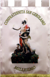 Labaro stampato su raso