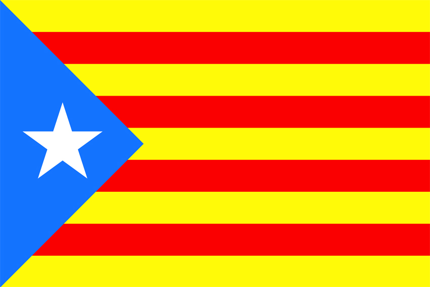 Bandiera CATALANA INDIPENDENTISTA 90 x 150 cm AZ FLAG Bandiera Catalogna ESTELADA 150x90cm 