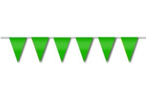 Festone di bandiere verde