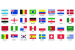 Kit bandiere mondiali calcio 2018