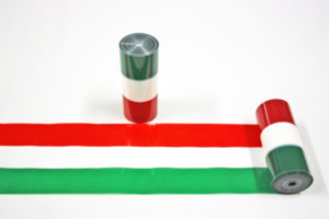 Nastro italia tricolore pvc