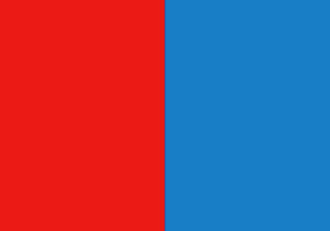 Bandiera rosso azzurra