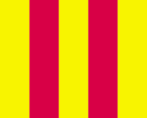 Bandiera strisce rosse e gialle